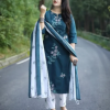 Unstitched Cotton Screen Printed Salwar Kameez For Women 3 Pice Dress